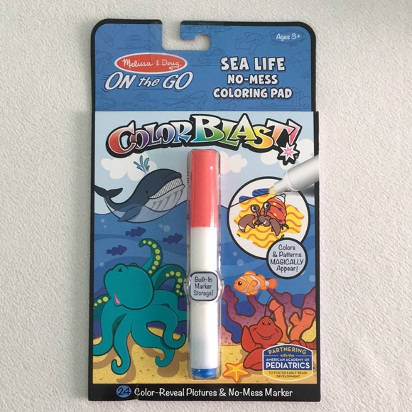🐠 “Sea Life” Magic Marker and Coloring Pad by Melissa and Doug 🐋 - Picture 1 of 6